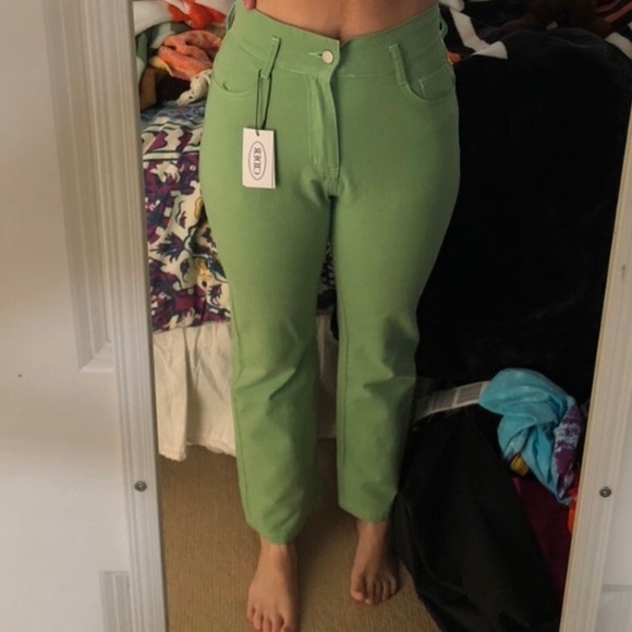 Shop Cider Sage green jeans! - Picture 3 of 3